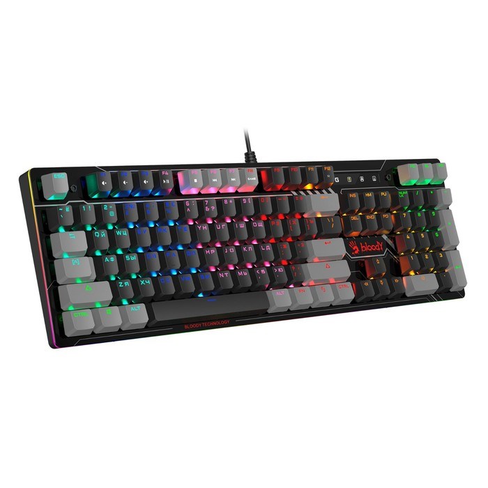 Клавиатура A4Tech Bloody B808N механическая черный/серый USB for gamer LED - фото 51423020 Клавиатура A4Tech Bloody B808N механическая черный/серый USB for gamer LED - фото 51423020