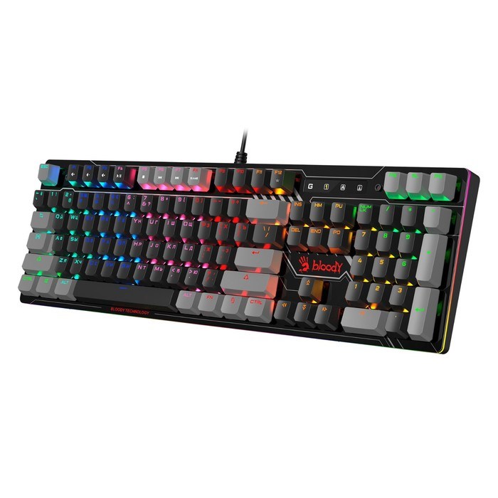 Клавиатура A4Tech Bloody B808N механическая черный/серый USB for gamer LED - фото 51423021 Клавиатура A4Tech Bloody B808N механическая черный/серый USB for gamer LED - фото 51423021