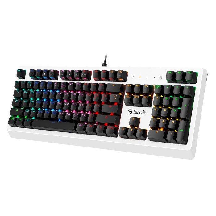 Клавиатура A4Tech Bloody B810RC механическая белый/черный USB for gamer LED - фото 51423043 Клавиатура A4Tech Bloody B810RC механическая белый/черный USB for gamer LED - фото 51423043