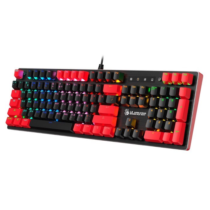 Клавиатура A4Tech Bloody B820N механическая черный/красный USB for gamer LED - фото 51423051 Клавиатура A4Tech Bloody B820N механическая черный/красный USB for gamer LED - фото 51423051