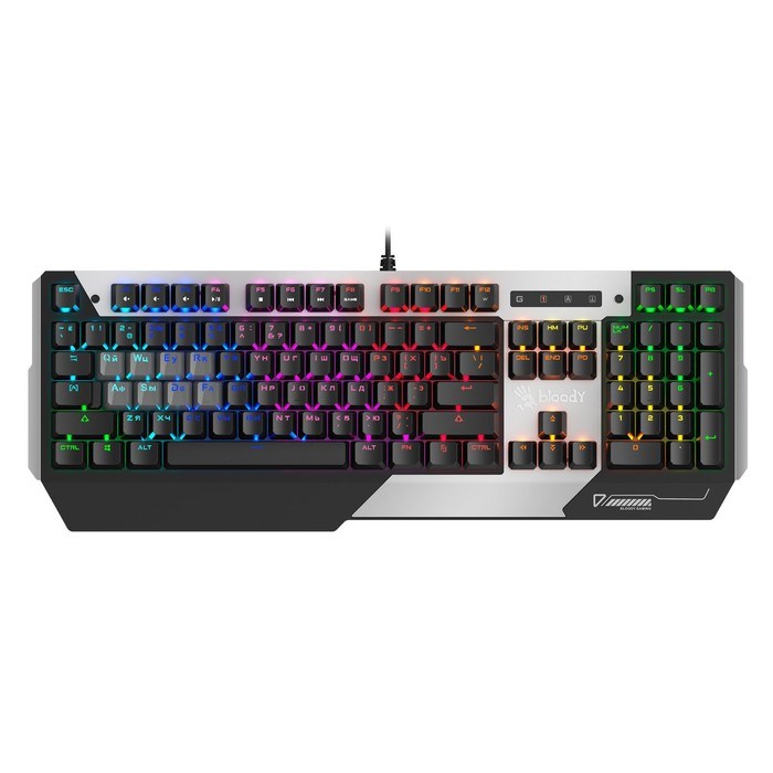 Клавиатура A4Tech Bloody B865R механическая серый/черный USB for gamer LED - фото 51423084 Клавиатура A4Tech Bloody B865R механическая серый/черный USB for gamer LED - фото 51423084