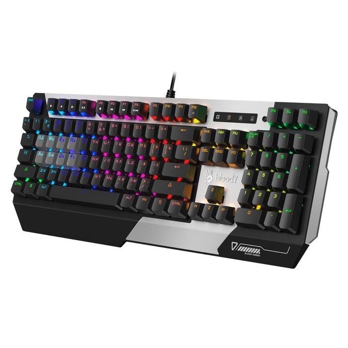 Клавиатура A4Tech Bloody B865R механическая серый/черный USB for gamer LED - фото 51423092 Клавиатура A4Tech Bloody B865R механическая серый/черный USB for gamer LED - фото 51423092