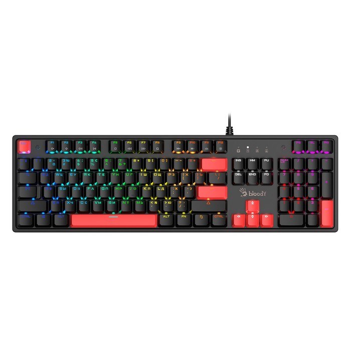 Клавиатура A4Tech Bloody S510N механическая черный USB for gamer LED (S510N (FIRE BLACK)) - фото 51423104 Клавиатура A4Tech Bloody S510N механическая черный USB for gamer LED (S510N (FIRE BLACK)) - фото 51423104