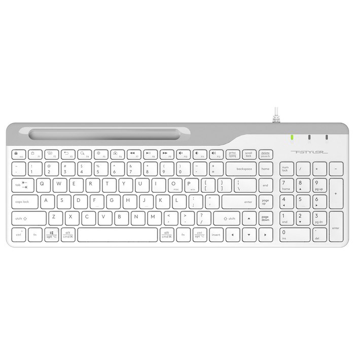 Клавиатура A4Tech Fstyler FK25 белый/серый USB slim - фото 51423163 Клавиатура A4Tech Fstyler FK25 белый/серый USB slim - фото 51423163