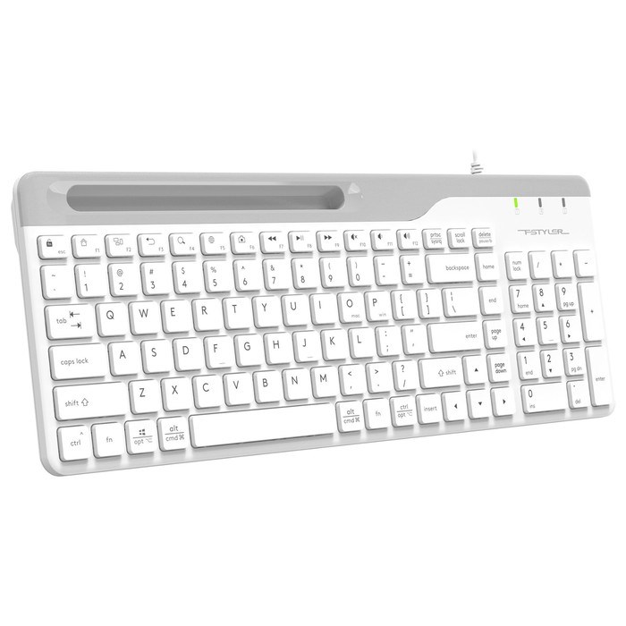 Клавиатура A4Tech Fstyler FK25 белый/серый USB slim - фото 51423169 Клавиатура A4Tech Fstyler FK25 белый/серый USB slim - фото 51423169