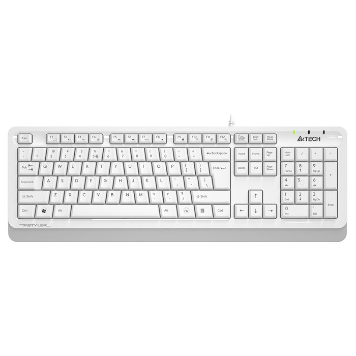 Клавиатура A4Tech Fstyler FKS10 белый/серый USB - фото 51423183 Клавиатура A4Tech Fstyler FKS10 белый/серый USB - фото 51423183