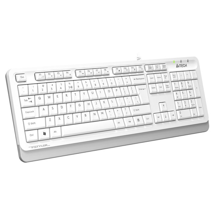 Клавиатура A4Tech Fstyler FKS10 белый/серый USB - фото 51423188 Клавиатура A4Tech Fstyler FKS10 белый/серый USB - фото 51423188