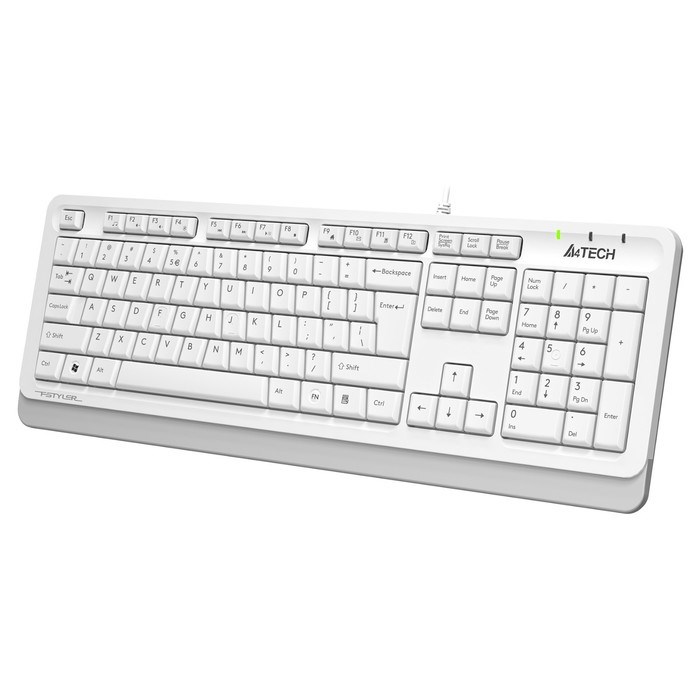 Клавиатура A4Tech Fstyler FKS10 белый/серый USB - фото 51423189 Клавиатура A4Tech Fstyler FKS10 белый/серый USB - фото 51423189