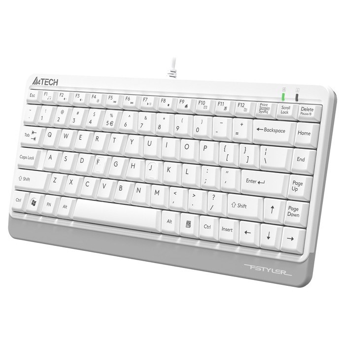 Клавиатура A4Tech Fstyler FKS11 белый/серый USB - фото 51423199 Клавиатура A4Tech Fstyler FKS11 белый/серый USB - фото 51423199