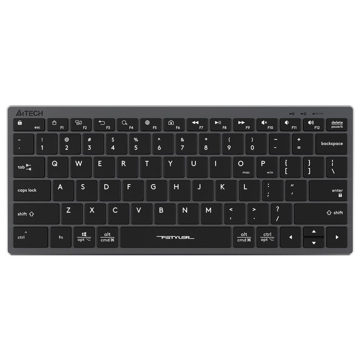 Клавиатура A4Tech Fstyler FX51 серый USB slim Multimedia (FX51 GREY) - фото 51423242 Клавиатура A4Tech Fstyler FX51 серый USB slim Multimedia (FX51 GREY) - фото 51423242