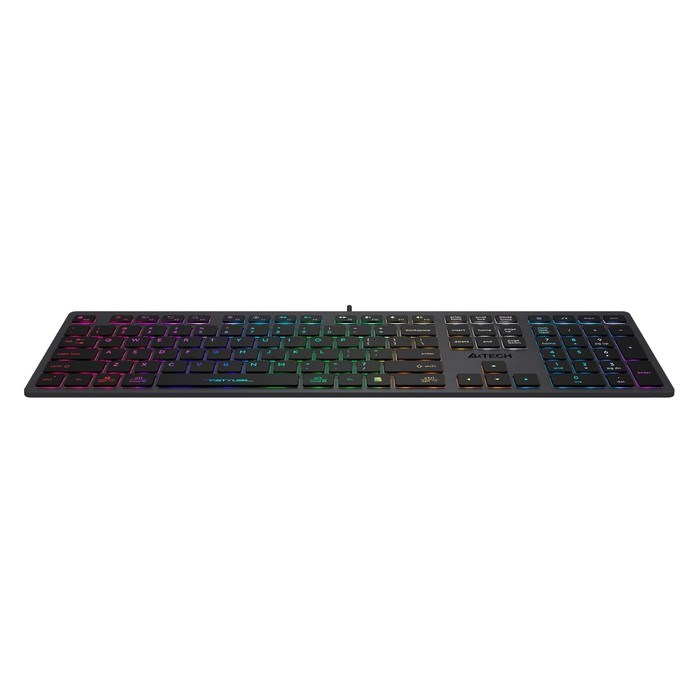 Клавиатура A4Tech Fstyler FX60 серый USB slim LED (FX60 GREY / NEON) - фото 51423261 Клавиатура A4Tech Fstyler FX60 серый USB slim LED (FX60 GREY / NEON) - фото 51423261