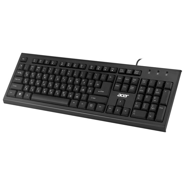 Клавиатура Acer OKW120 черный USB (ZL.KBDEE.006) - фото 51423328 Клавиатура Acer OKW120 черный USB (ZL.KBDEE.006) - фото 51423328