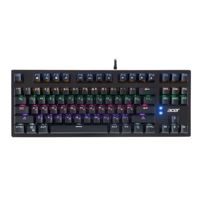Клавиатура Acer OKW126 механическая черный USB for gamer LED (ZL.KBDEE.00G) - фото 51423335 Клавиатура Acer OKW126 механическая черный USB for gamer LED (ZL.KBDEE.00G) - фото 51423335