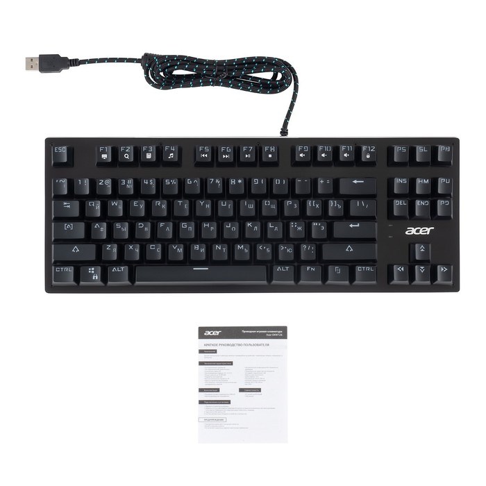 Клавиатура Acer OKW126 механическая черный USB for gamer LED (ZL.KBDEE.00G) - фото 51423344 Клавиатура Acer OKW126 механическая черный USB for gamer LED (ZL.KBDEE.00G) - фото 51423344