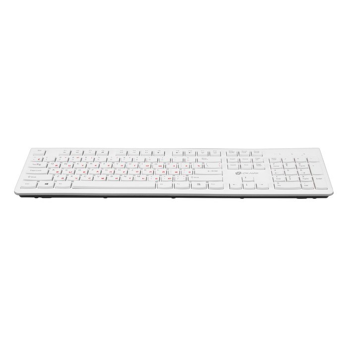 Клавиатура Оклик 505M белый USB slim - фото 51423525 Клавиатура Оклик 505M белый USB slim - фото 51423525