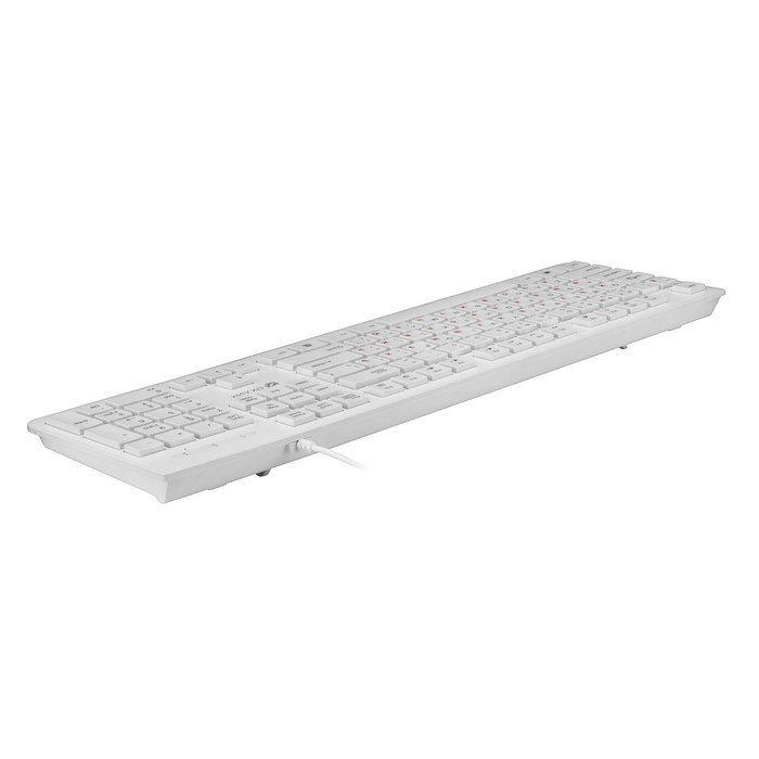 Клавиатура Оклик 505M белый USB slim - фото 51423526 Клавиатура Оклик 505M белый USB slim - фото 51423526