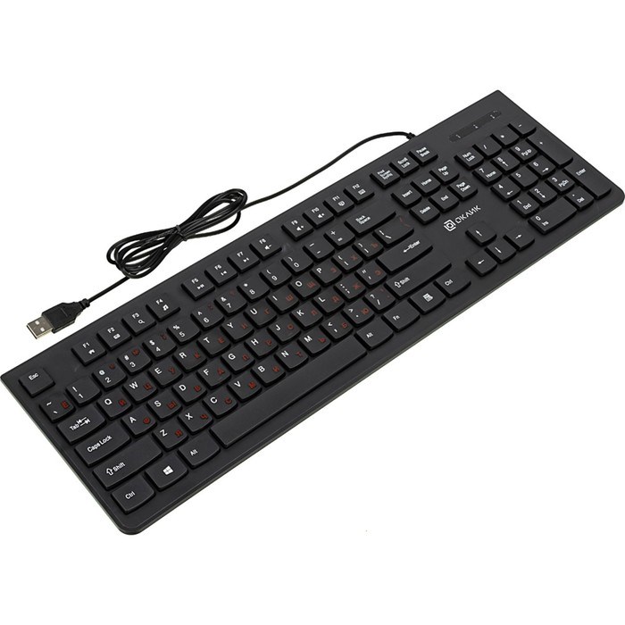 Клавиатура Оклик 505M черный USB slim - фото 51423536 Клавиатура Оклик 505M черный USB slim - фото 51423536