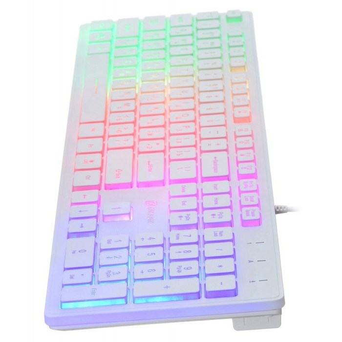 Клавиатура Оклик 550ML белый USB slim Multimedia LED - фото 51423544 Клавиатура Оклик 550ML белый USB slim Multimedia LED - фото 51423544