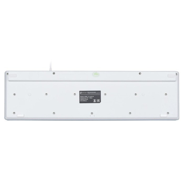 Клавиатура Оклик 550ML белый USB slim Multimedia LED - фото 51423545 Клавиатура Оклик 550ML белый USB slim Multimedia LED - фото 51423545