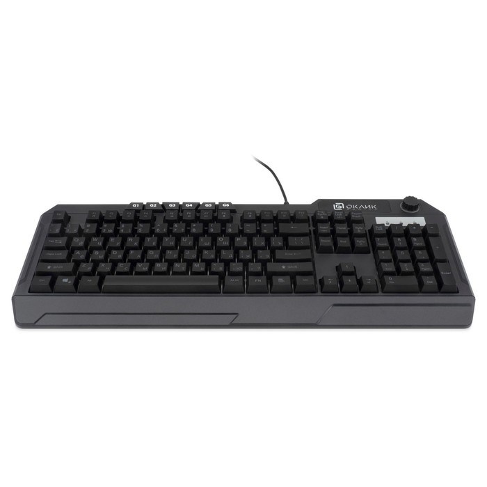 Клавиатура Оклик 715G черный USB Multimedia for gamer LED (1680657) - фото 51423575 Клавиатура Оклик 715G черный USB Multimedia for gamer LED (1680657) - фото 51423575