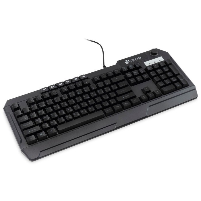 Клавиатура Оклик 715G черный USB Multimedia for gamer LED (1680657) - фото 51423577 Клавиатура Оклик 715G черный USB Multimedia for gamer LED (1680657) - фото 51423577