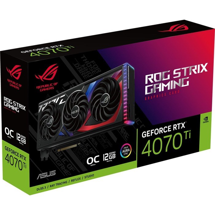 Видеокарта Asus PCI-E 4.0 ROG-STRIX-RTX4070TI-O12G-GAMING NVIDIA GeForce RTX 4070TI 12288Mb 100445 - фото 51423919 Видеокарта Asus PCI-E 4.0 ROG-STRIX-RTX4070TI-O12G-GAMING NVIDIA GeForce RTX 4070TI 12288Mb 100445 - фото 51423919