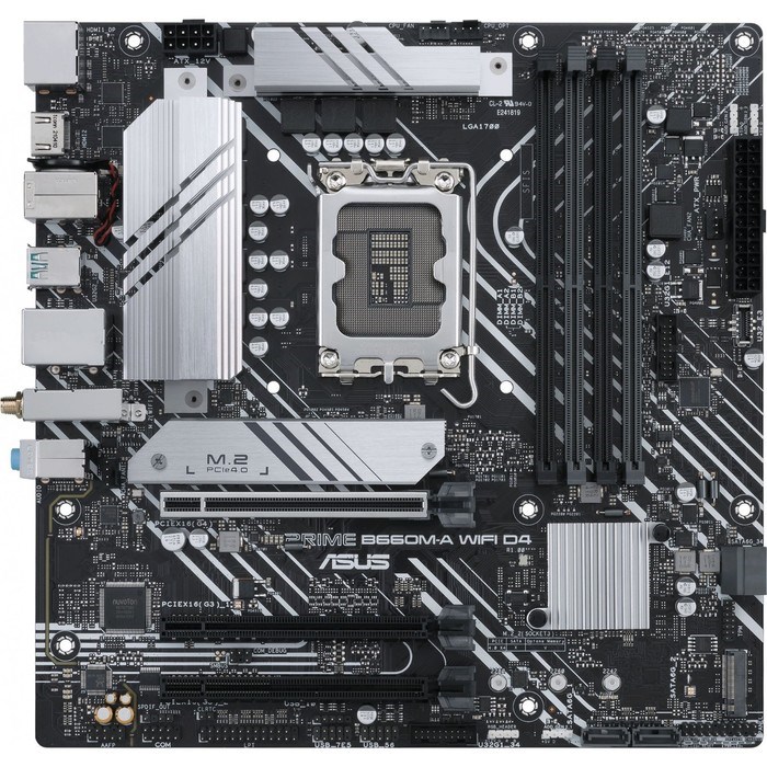 Материнская плата Asus PRIME B660M-A WIFI D4 Soc-1700 Intel B660 4xDDR4 mATX AC`97 8ch(7.1) 100447 - фото 51423972 Материнская плата Asus PRIME B660M-A WIFI D4 Soc-1700 Intel B660 4xDDR4 mATX AC`97 8ch(7.1) 100447 - фото 51423972