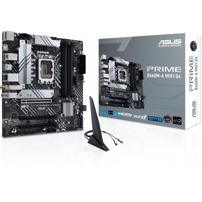 Материнская плата Asus PRIME B660M-A WIFI D4 Soc-1700 Intel B660 4xDDR4 mATX AC`97 8ch(7.1) 100447 - фото 51423976 Материнская плата Asus PRIME B660M-A WIFI D4 Soc-1700 Intel B660 4xDDR4 mATX AC`97 8ch(7.1) 100447 - фото 51423976