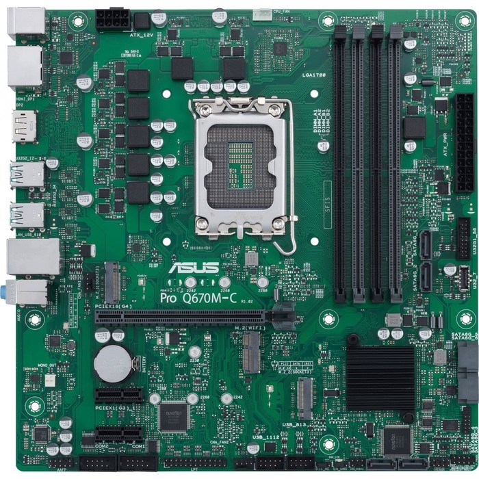 Материнская плата Asus PRO Q670M-C-CSM Soc-1700 Intel Q670 4xDDR5 mATX AC`97 8ch(7.1) GbLAN 100447 - фото 51423982 Материнская плата Asus PRO Q670M-C-CSM Soc-1700 Intel Q670 4xDDR5 mATX AC`97 8ch(7.1) GbLAN 100447 - фото 51423982