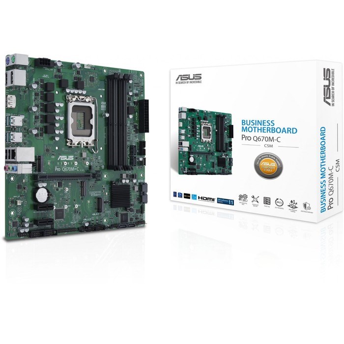 Материнская плата Asus PRO Q670M-C-CSM Soc-1700 Intel Q670 4xDDR5 mATX AC`97 8ch(7.1) GbLAN 100447 - фото 51423986 Материнская плата Asus PRO Q670M-C-CSM Soc-1700 Intel Q670 4xDDR5 mATX AC`97 8ch(7.1) GbLAN 100447 - фото 51423986