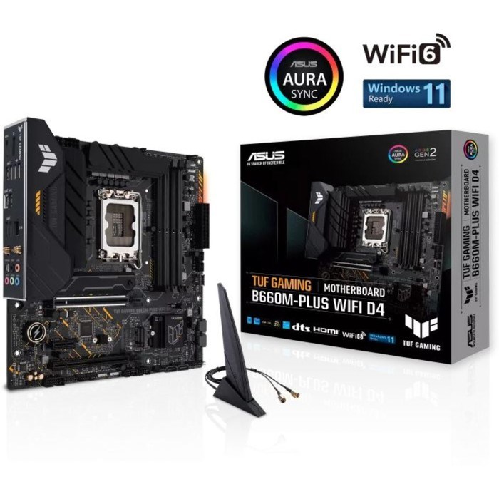 Материнская плата Asus TUF GAMING B660M-PLUS WIFI D4 Soc-1700 Intel B660 4xDDR4 mATX AC`97 8 10044 - фото 51424010 Материнская плата Asus TUF GAMING B660M-PLUS WIFI D4 Soc-1700 Intel B660 4xDDR4 mATX AC`97 8 10044 - фото 51424010