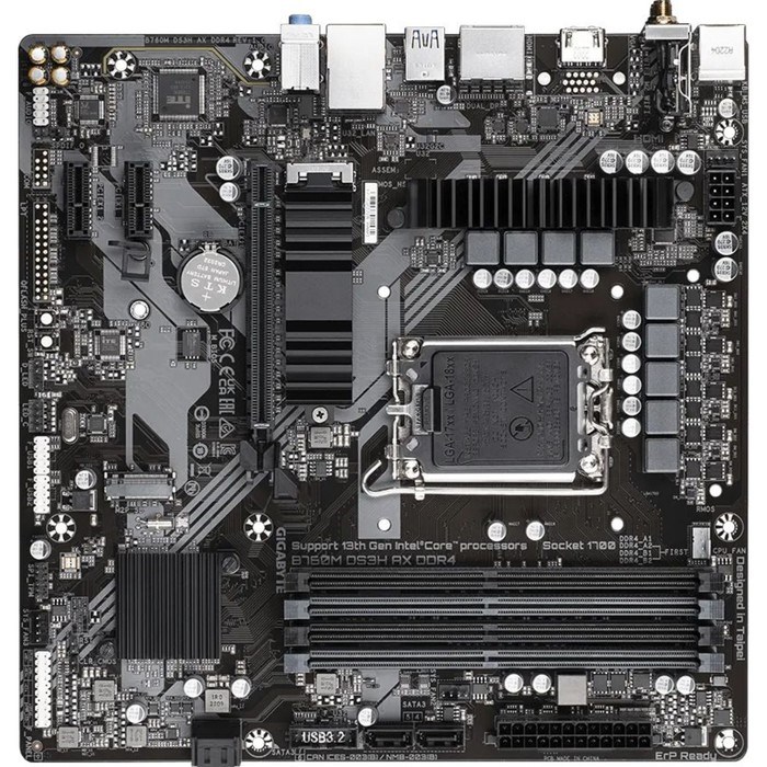 Материнская плата Gigabyte B760M DS3H AX DDR4 Soc-1700 Intel B760 4xDDR4 mATX AC`97 8ch(7.1) 10044 - фото 51424019 Материнская плата Gigabyte B760M DS3H AX DDR4 Soc-1700 Intel B760 4xDDR4 mATX AC`97 8ch(7.1) 10044 - фото 51424019
