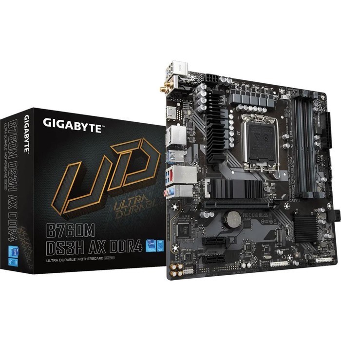 Материнская плата Gigabyte B760M DS3H AX DDR4 Soc-1700 Intel B760 4xDDR4 mATX AC`97 8ch(7.1) 10044 - фото 51424021 Материнская плата Gigabyte B760M DS3H AX DDR4 Soc-1700 Intel B760 4xDDR4 mATX AC`97 8ch(7.1) 10044 - фото 51424021
