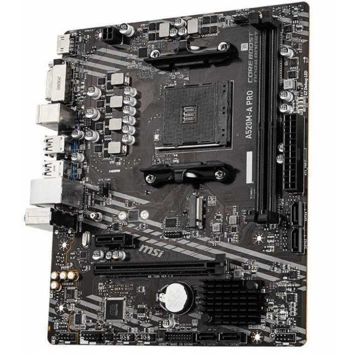 Материнская плата MSI A520M-A PRO Soc-AM4 AMD A520 2xDDR4 mATX AC`97 8ch(7.1) GbLAN RAID+DVI 10044 - фото 51424063 Материнская плата MSI A520M-A PRO Soc-AM4 AMD A520 2xDDR4 mATX AC`97 8ch(7.1) GbLAN RAID+DVI 10044 - фото 51424063