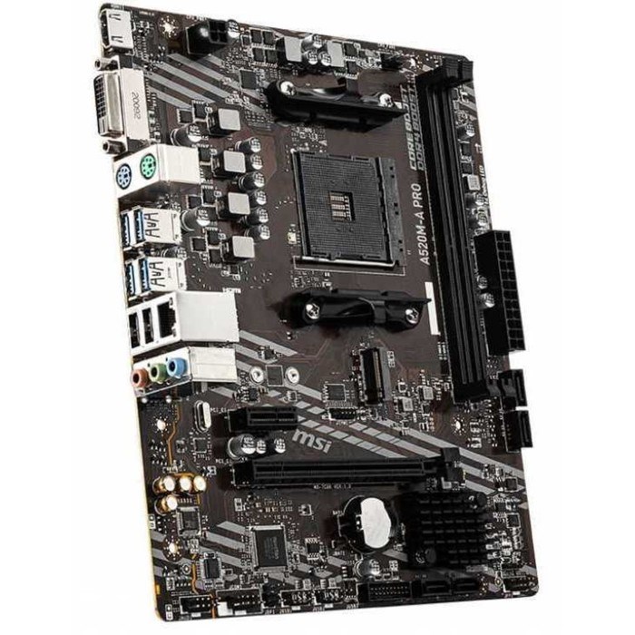 Материнская плата MSI A520M-A PRO Soc-AM4 AMD A520 2xDDR4 mATX AC`97 8ch(7.1) GbLAN RAID+DVI 10044 - фото 51424064 Материнская плата MSI A520M-A PRO Soc-AM4 AMD A520 2xDDR4 mATX AC`97 8ch(7.1) GbLAN RAID+DVI 10044 - фото 51424064