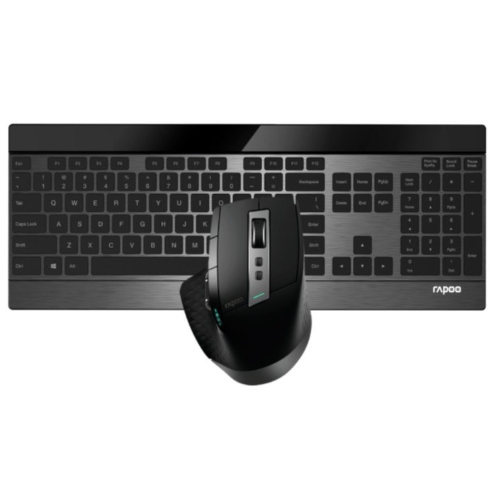Клавиатура + мышь Rapoo 9900M BLACK клав:черный мышь:черный USB беспроводная Bluetooth/Радио 10046 - фото 51424370 Клавиатура + мышь Rapoo 9900M BLACK клав:черный мышь:черный USB беспроводная Bluetooth/Радио 10046 - фото 51424370