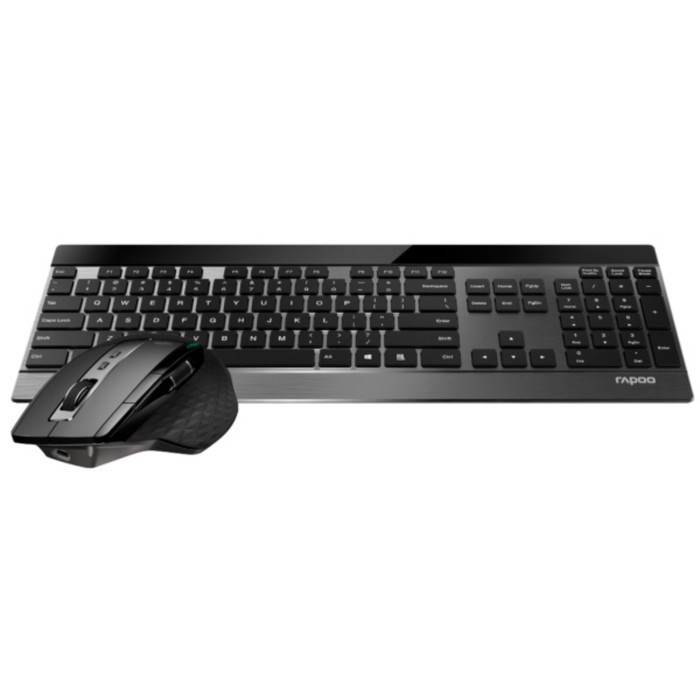 Клавиатура + мышь Rapoo 9900M BLACK клав:черный мышь:черный USB беспроводная Bluetooth/Радио 10046 - фото 51424372 Клавиатура + мышь Rapoo 9900M BLACK клав:черный мышь:черный USB беспроводная Bluetooth/Радио 10046 - фото 51424372