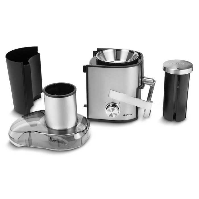 Соковыжималка Vitek VT-3667, центробежная, 1500 Вт, 0.8/1.8 л, серебристо-чёрная - фото 51424449 Соковыжималка Vitek VT-3667, центробежная, 1500 Вт, 0.8/1.8 л, серебристо-чёрная - фото 51424449