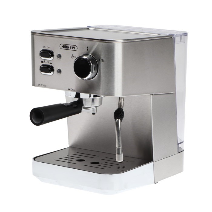 Кофемашина Hibrew CM4682, рожковая, 1050 Вт, 1.5 л, серебристая - фото 51424468 Кофемашина Hibrew CM4682, рожковая, 1050 Вт, 1.5 л, серебристая - фото 51424468