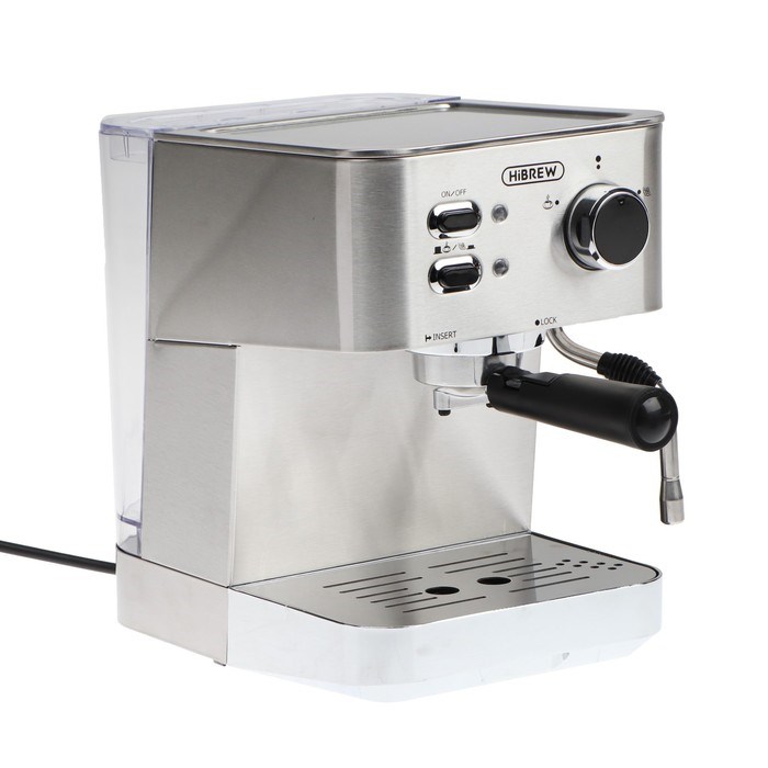 Кофемашина Hibrew CM4682, рожковая, 1050 Вт, 1.5 л, серебристая - фото 51424469 Кофемашина Hibrew CM4682, рожковая, 1050 Вт, 1.5 л, серебристая - фото 51424469