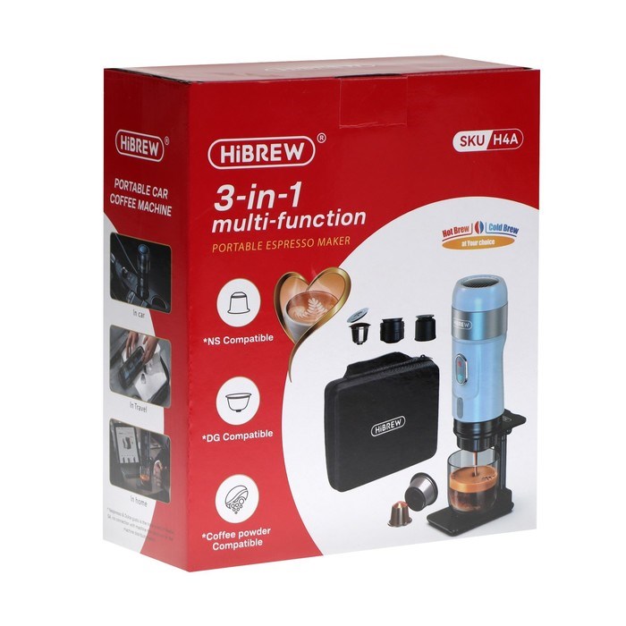 Кофемашина Hibrew AC-505K, капсульная, 80 Вт, чёрная - фото 51424590 Кофемашина Hibrew AC-505K, капсульная, 80 Вт, чёрная - фото 51424590