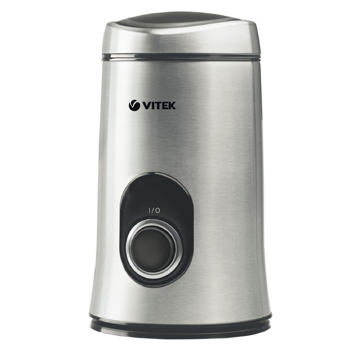 Кофемолка Vitek VT-1546 SR, электрическая, 150 Вт, 50 г, серебристая - фото 51424645 Кофемолка Vitek VT-1546 SR, электрическая, 150 Вт, 50 г, серебристая - фото 51424645
