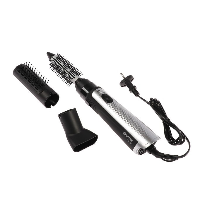 Фен-щётка Vitek VT-8244, 1200 Вт, 2 насадки, 3 режима - фото 51424732 Фен-щётка Vitek VT-8244, 1200 Вт, 2 насадки, 3 режима - фото 51424732