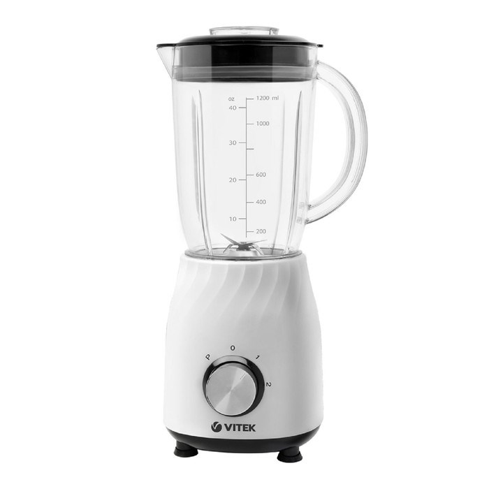 Блендер Vitek VT-8514 W, стационарный, 800 Вт, 1.2 л, 2 скорости, импульс, белый - фото 51424771 Блендер Vitek VT-8514 W, стационарный, 800 Вт, 1.2 л, 2 скорости, импульс, белый - фото 51424771