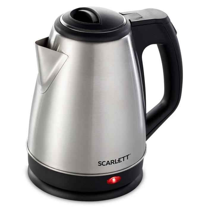 Чайник электрический Scarlett SC-EK21S25, металл, 1.5 л, 1350 Вт, серебристый - фото 51424808 Чайник электрический Scarlett SC-EK21S25, металл, 1.5 л, 1350 Вт, серебристый - фото 51424808