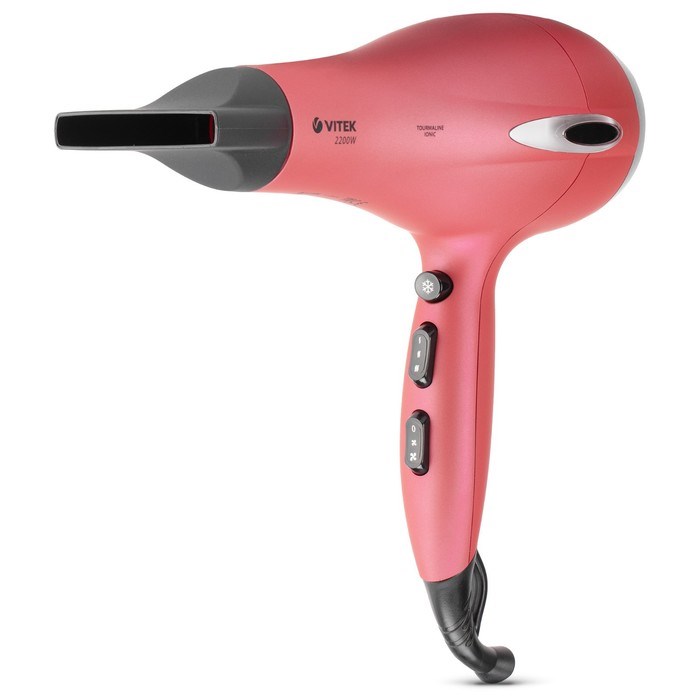 Фен Vitek VT-2329 R, 2200Вт, 3 режима, 2 скорости, хол. возд., ионизация, шнур 1.8м - фото 51424893 Фен Vitek VT-2329 R, 2200Вт, 3 режима, 2 скорости, хол. возд., ионизация, шнур 1.8м - фото 51424893