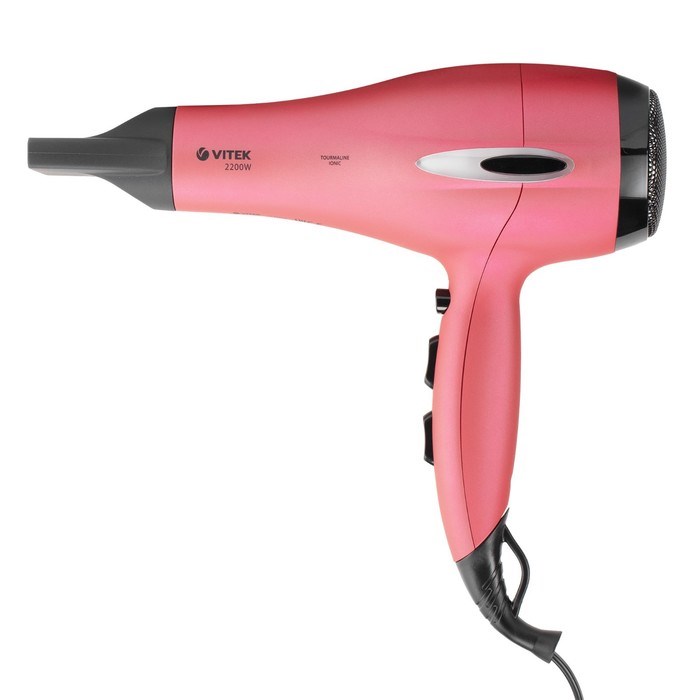 Фен Vitek VT-2329 R, 2200Вт, 3 режима, 2 скорости, хол. возд., ионизация, шнур 1.8м - фото 51424894 Фен Vitek VT-2329 R, 2200Вт, 3 режима, 2 скорости, хол. возд., ионизация, шнур 1.8м - фото 51424894