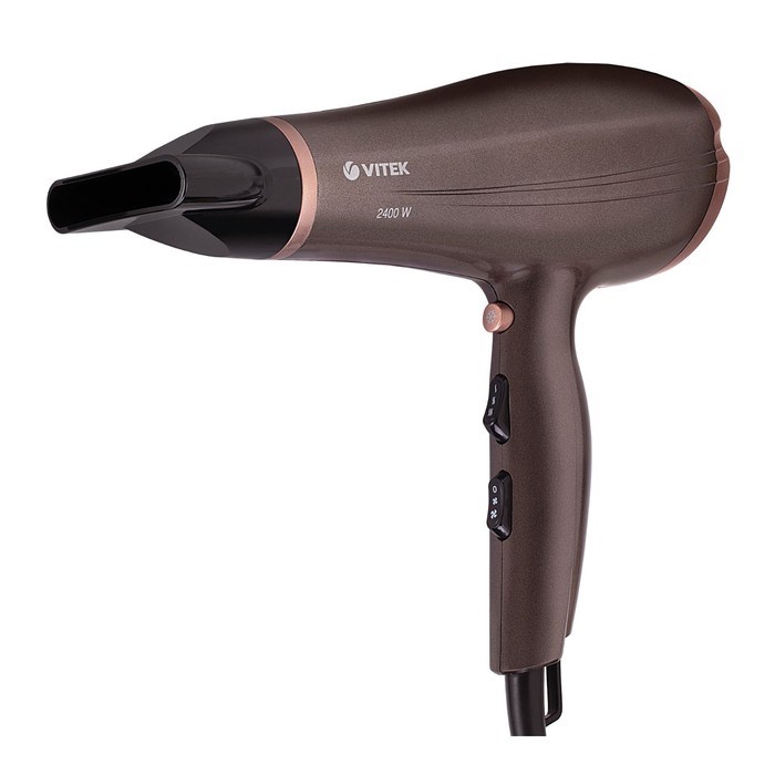 Фен Vitek VT-8211, 2400Вт, 3 режима, 2 скорости, 1 насадка, хол. Возд., ионизация, шнур 1.8м 78131 - фото 51424910 Фен Vitek VT-8211, 2400Вт, 3 режима, 2 скорости, 1 насадка, хол. Возд., ионизация, шнур 1.8м 78131 - фото 51424910