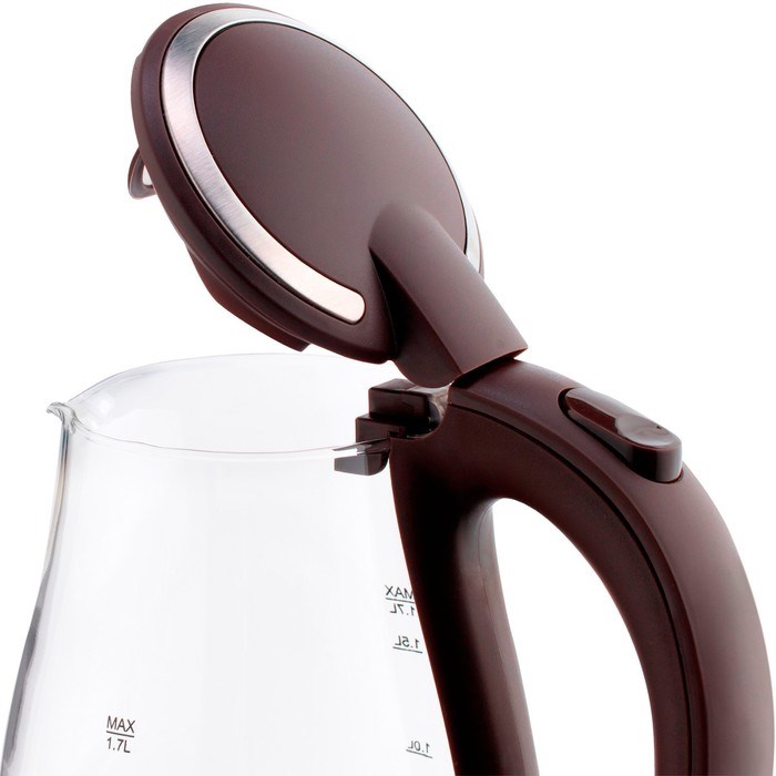 Чайник электрический Vitek VT-7015, стекло, 1.7 л, 2200 Вт, чёрно-серебристый - фото 51424987 Чайник электрический Vitek VT-7015, стекло, 1.7 л, 2200 Вт, чёрно-серебристый - фото 51424987