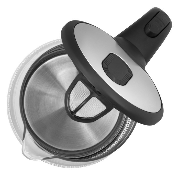 Чайник электрический Vitek VT-7036, стекло, 1.7 л, 2200 Вт, чёрно-серебристый - фото 51425023 Чайник электрический Vitek VT-7036, стекло, 1.7 л, 2200 Вт, чёрно-серебристый - фото 51425023